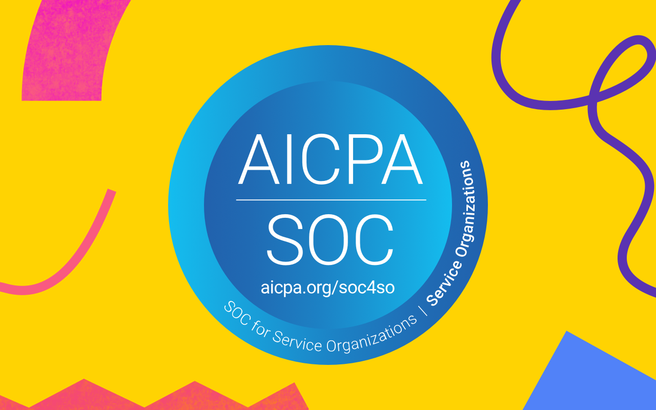 Illustrated hero of AICPA SOC badge