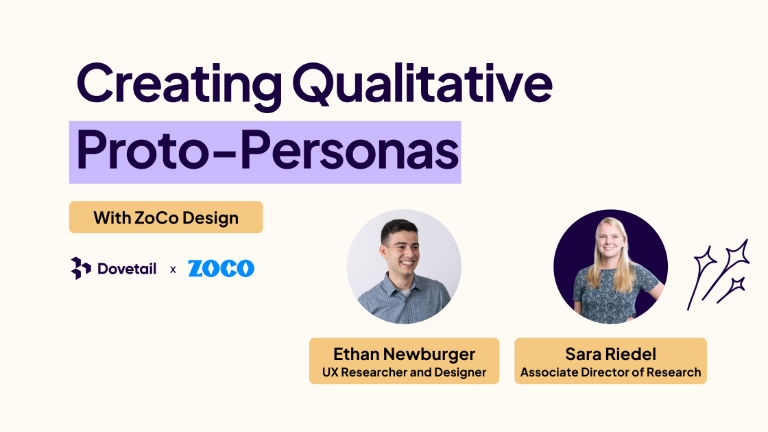 Unlock the power of qualitative proto-personas in understanding the “why” behind what your customers buy! Join Sara Riedel, Associate Director of Research, and Ethan Newburger, UX Researcher and Designer at ZoCo Design as they walk you through the process of creating proto-personas, highlight ways you can incorporate this process into your own work, and what you can do with proto-personas once you have them.