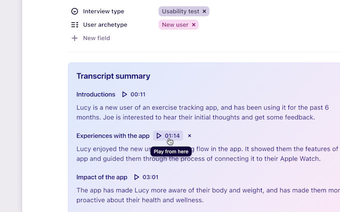describe the content of a research report Create a quick summary to identify key takeaways and keep your team in the loop.