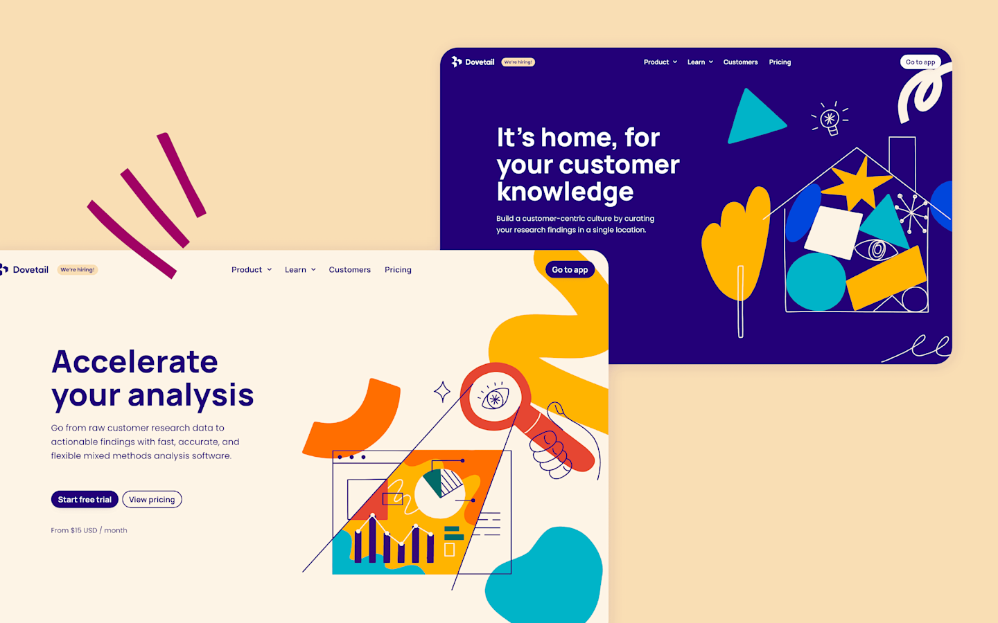 Over the past few months, the Dovetail team has launched a bunch of new features. Check out the new landing pages that outline how each of our features assists in uncovering customer insights and building a shared company brain.