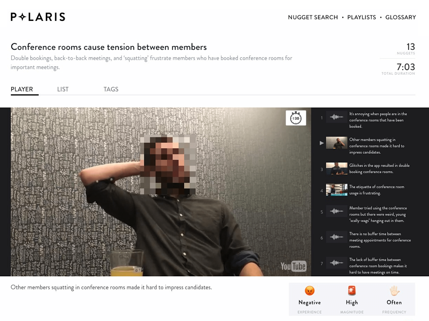 The player in WeWork's internal repository tool, Polaris.