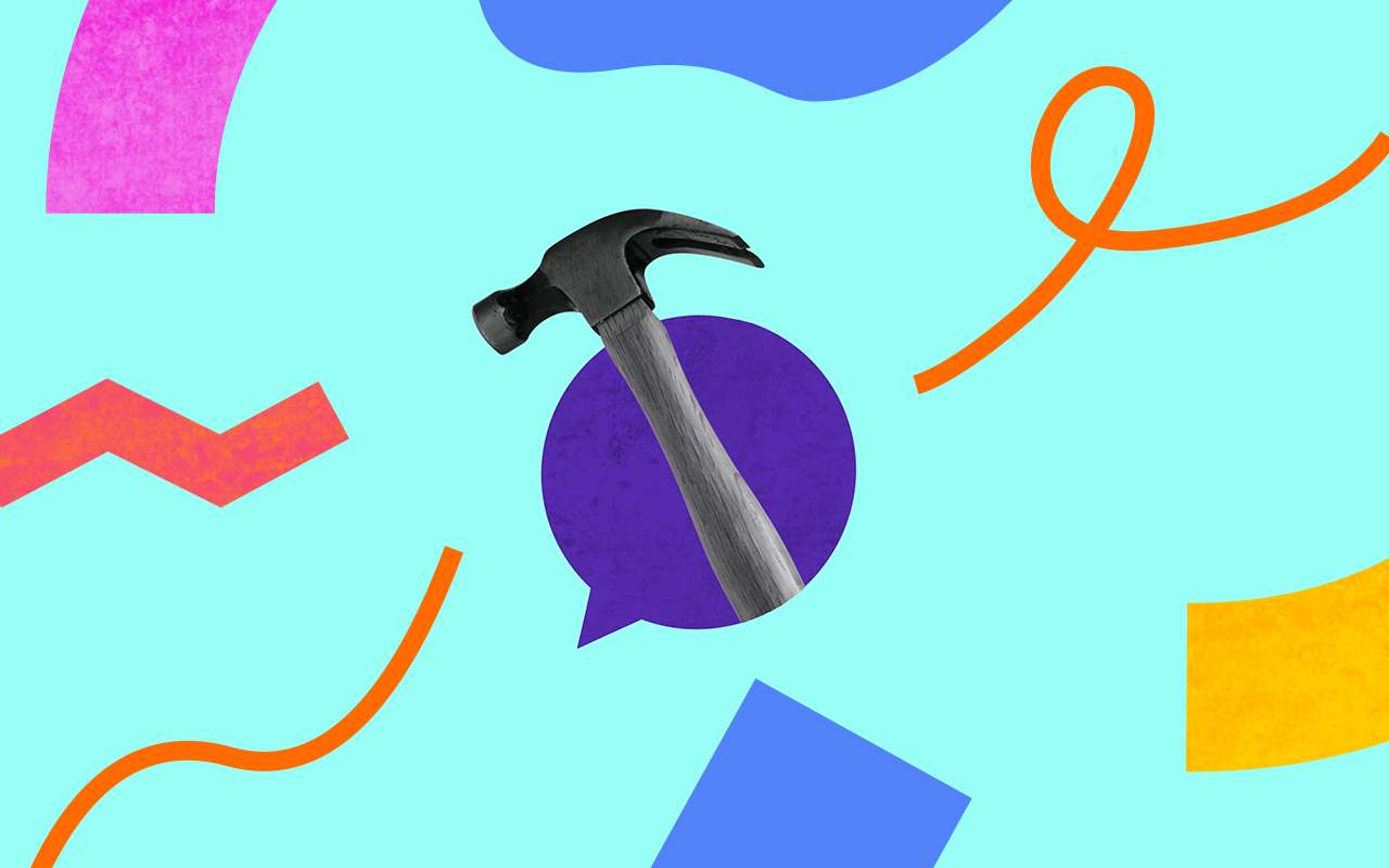 Illustration of a hammer