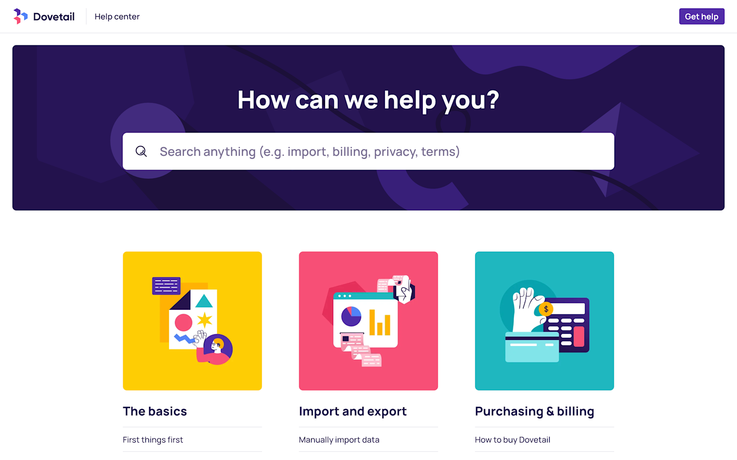 Find what you’re looking for with everything in one knowledge base.