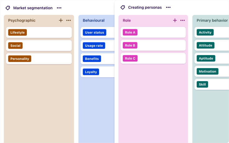 Use tag boards as a starting point to find themes—add, remove, and reorganize them as needed.