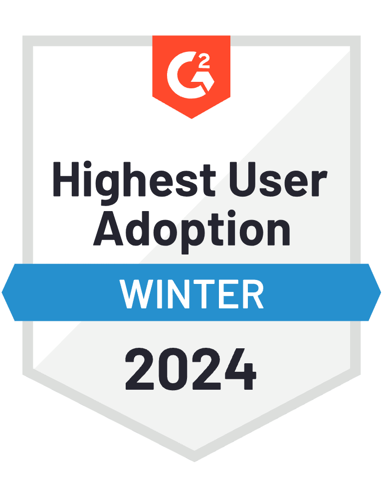 G2 Badge Highest User Adoption Small Business