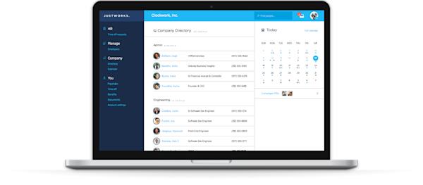 Employee Dashboard | Features | Justworks