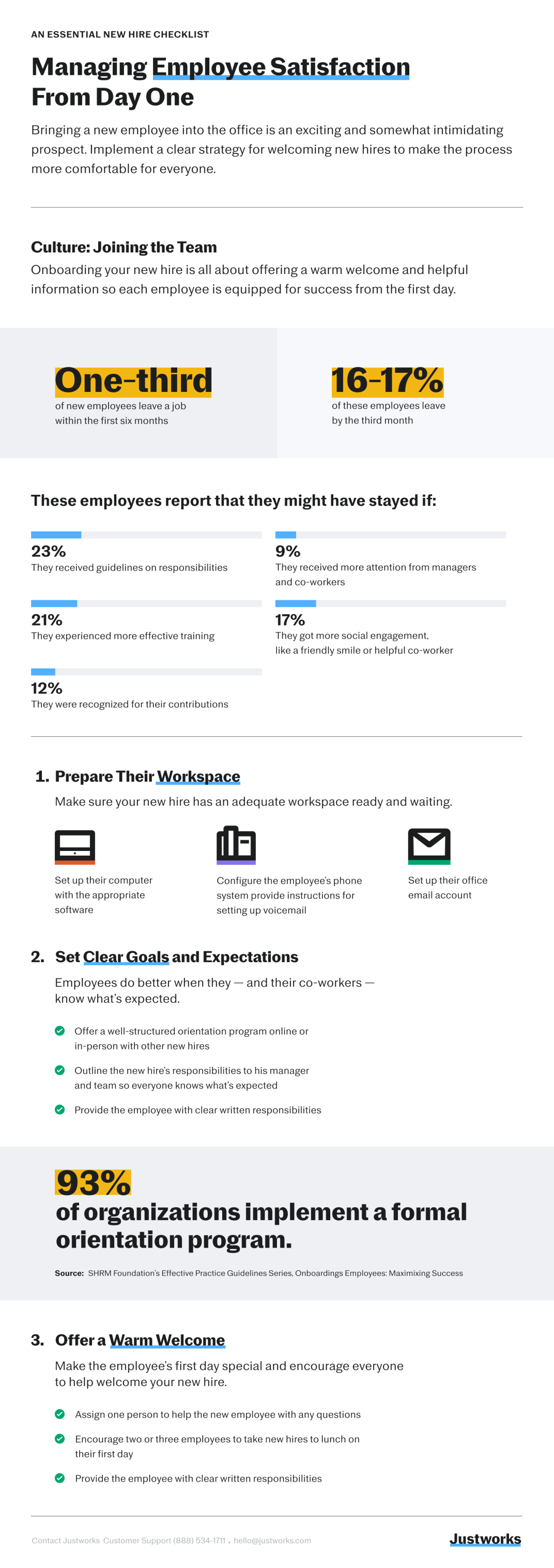 Use Our New Hire Checklist To Create A Warm Welcome [Infographic]