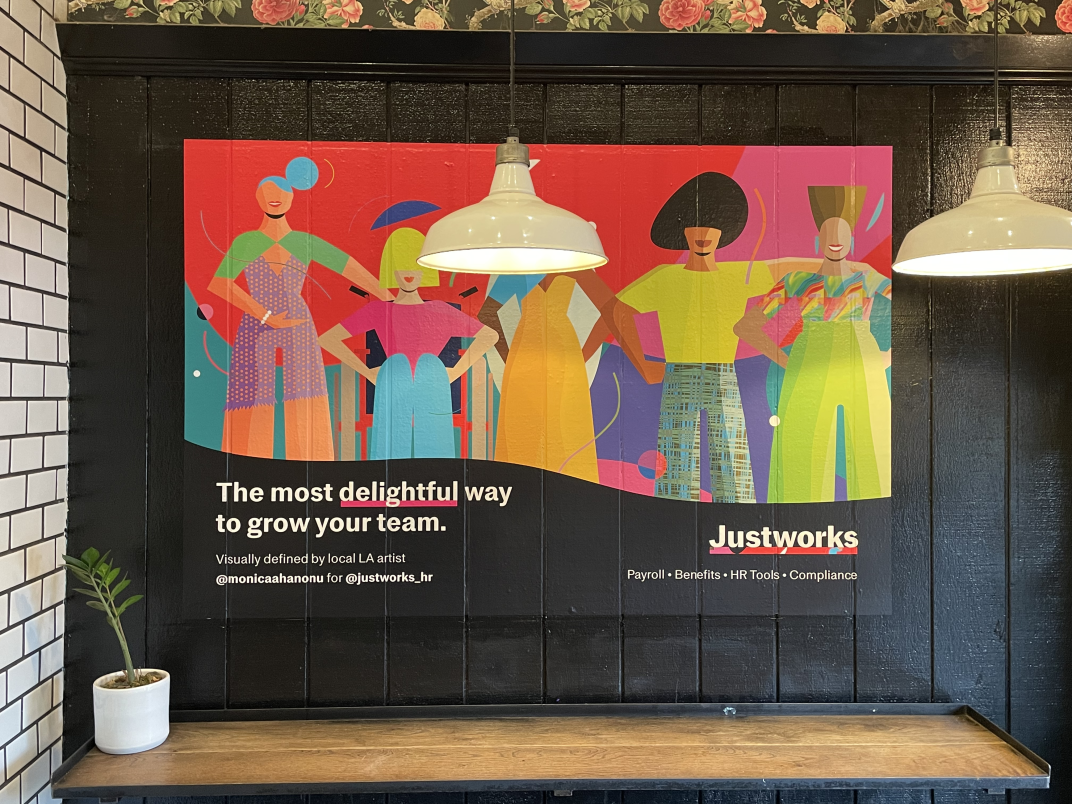 Justworks x Alfred Coffee Bring Confidence to Life in LA Art Activation