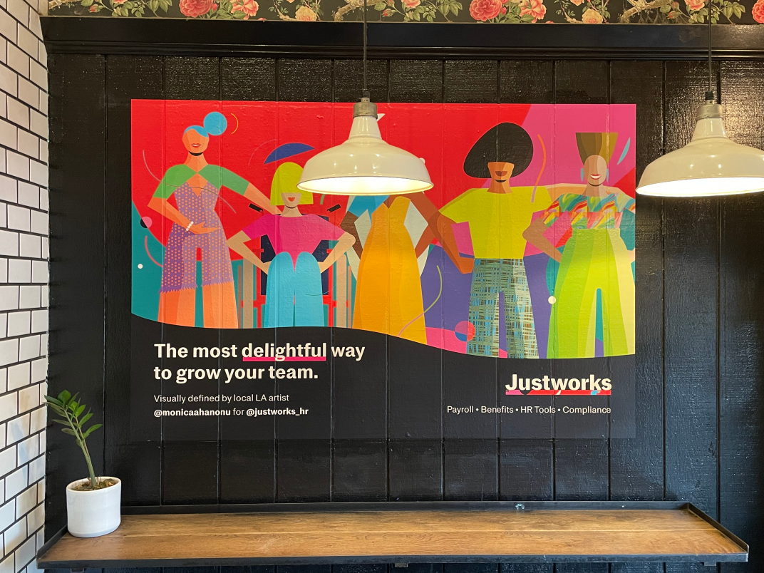Justworks x Alfred Coffee Bring Confidence to Life in LA Art Activation