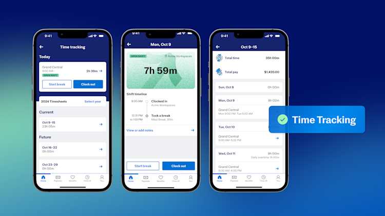 Time Tracking in Justworks Mobile App