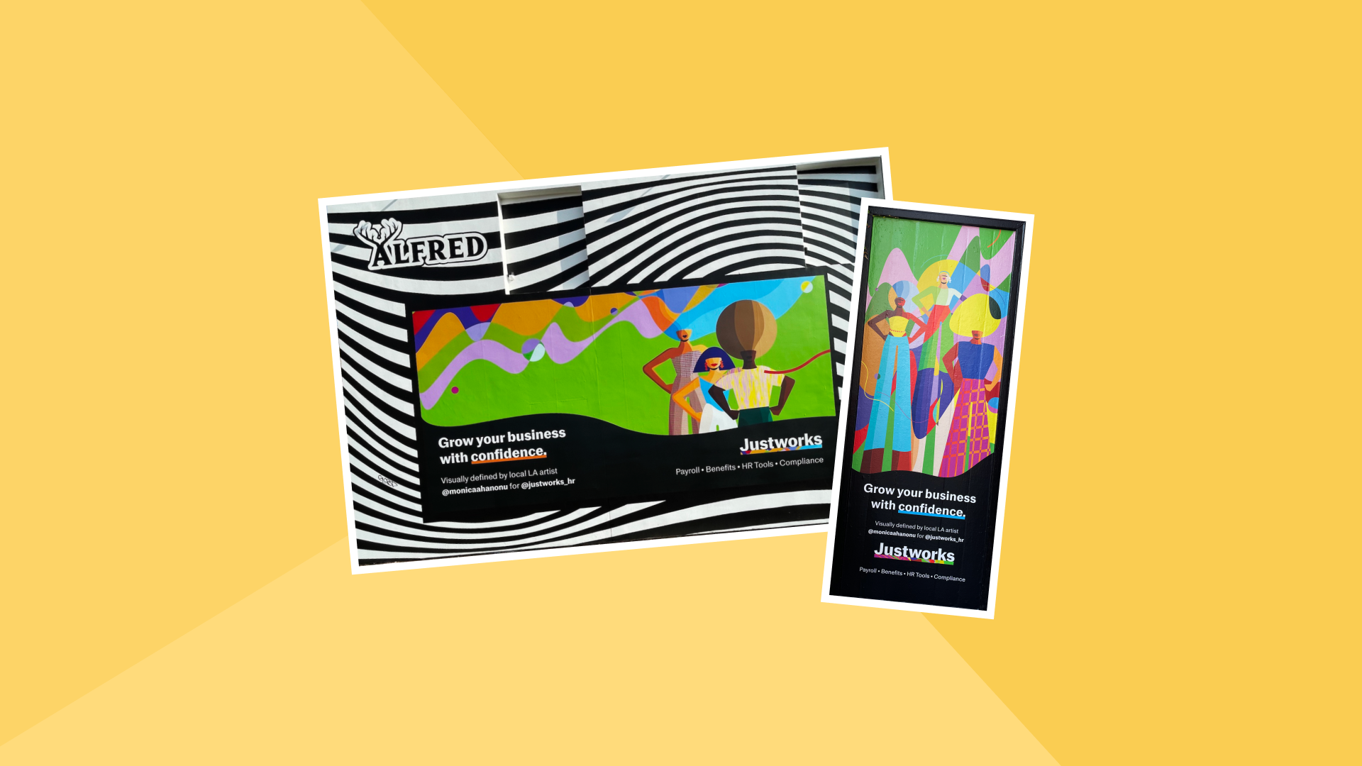 Blog - Hero - Justworks x Alfred Coffee Bring Confidence to Life in LA Art Activation