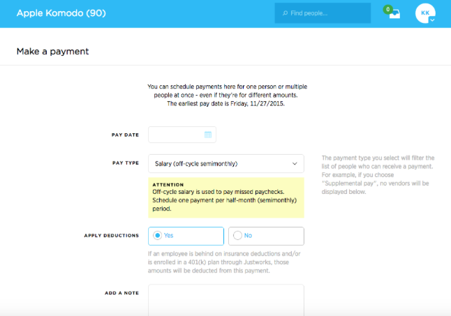 Justworks platform updates