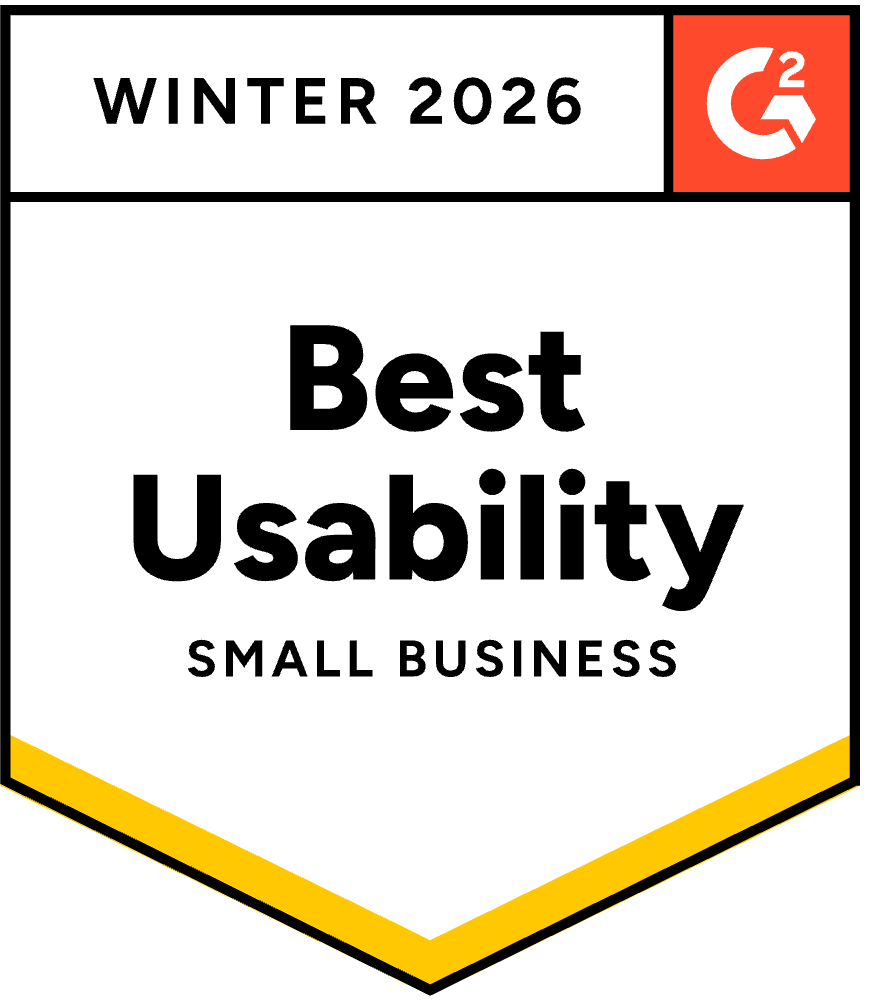 G2 Badge Best Usability Small Business
