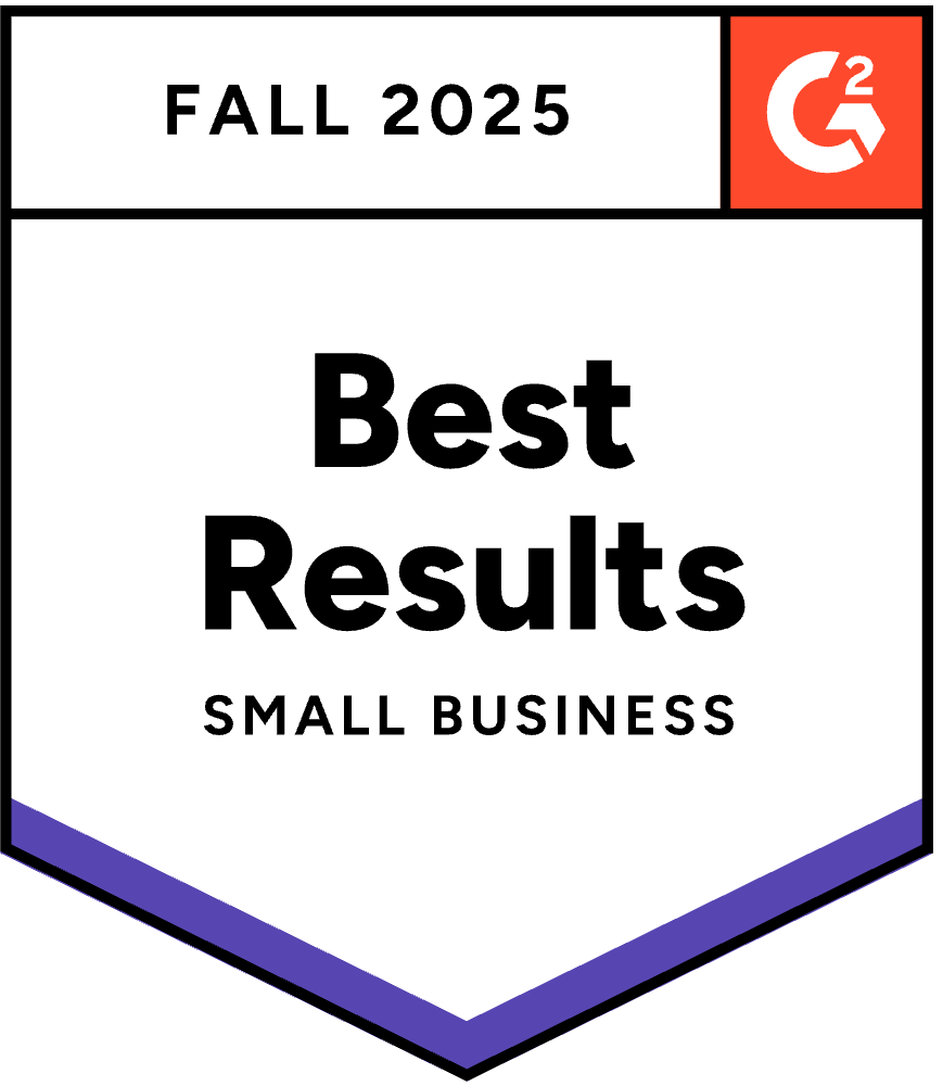 G2 Badge Best Results Small Business G2 Badge Best Results Small Business