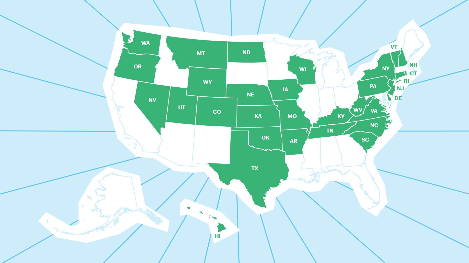 MWBE Map States With Free MWBE Applications 1