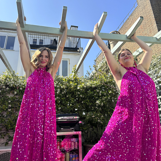 Friday Twinning: Crazy Pink Jumpsuit