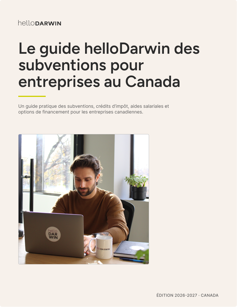 Guide des subventions helloDarwin 2026-2027