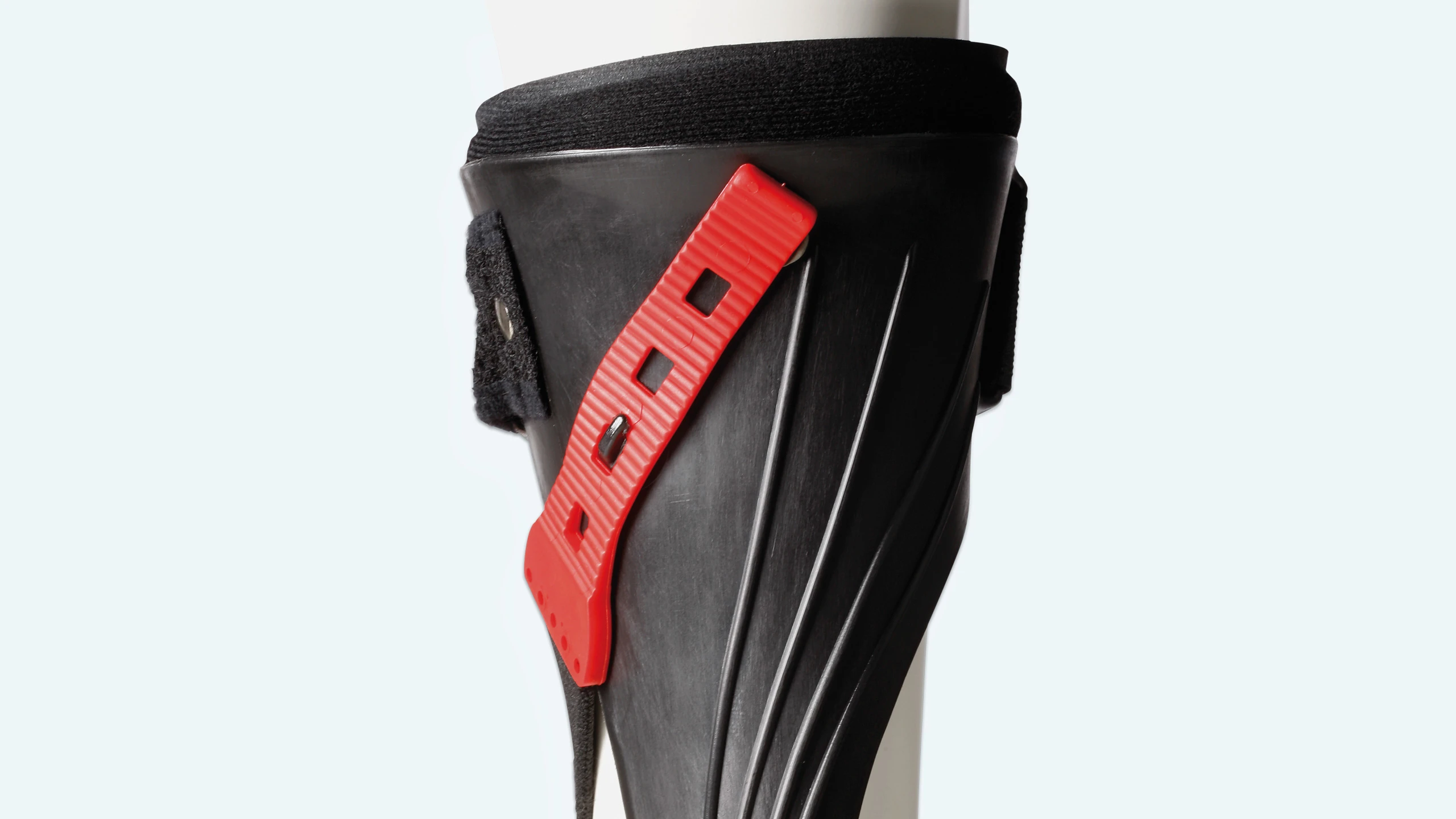 Dettaglio del pad posteriore morbido adesivo dell'ortesi Malleo Neurexa Pro