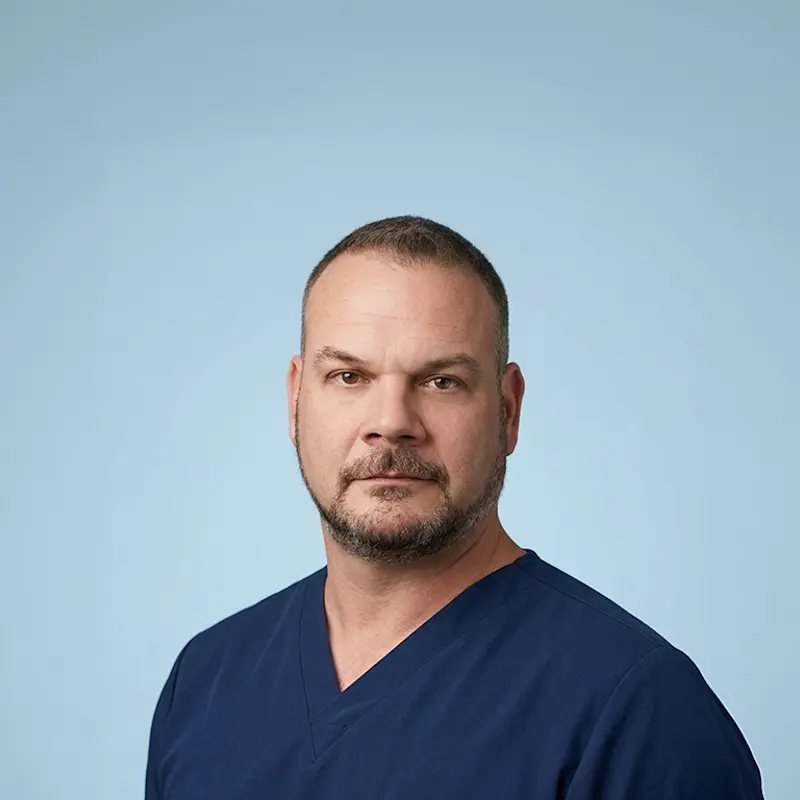 Professional headshot of Board of Certification - Prosthetist Blake Goodwin