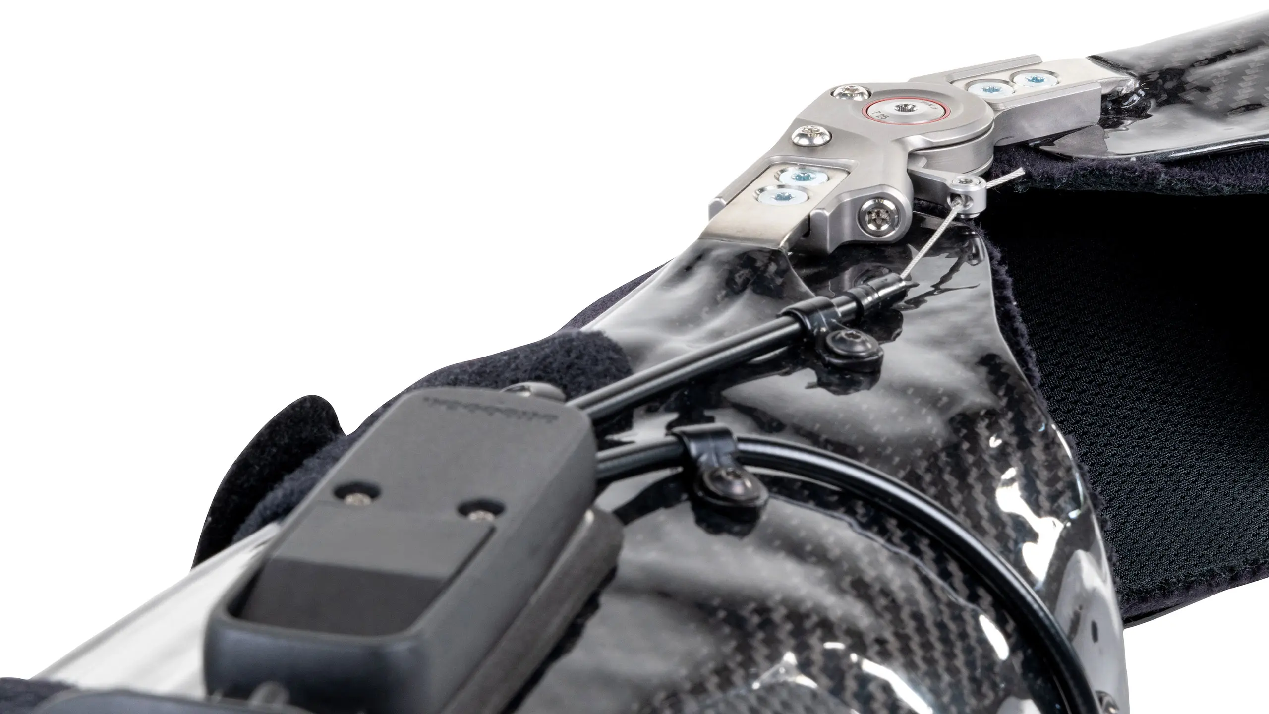 Dettaglio dell'articolazione dell'ortesi modulare Nexgear Tango
