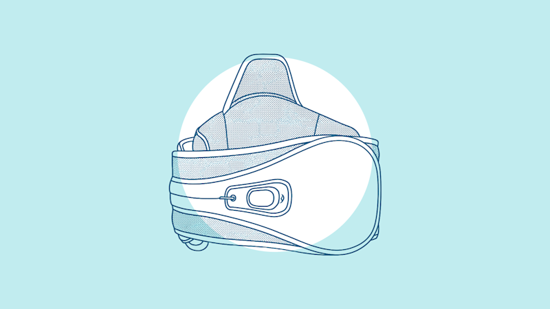An illustration of a Lumbar Sacral Orthosis, which is a lower back and tailbone area support brace
