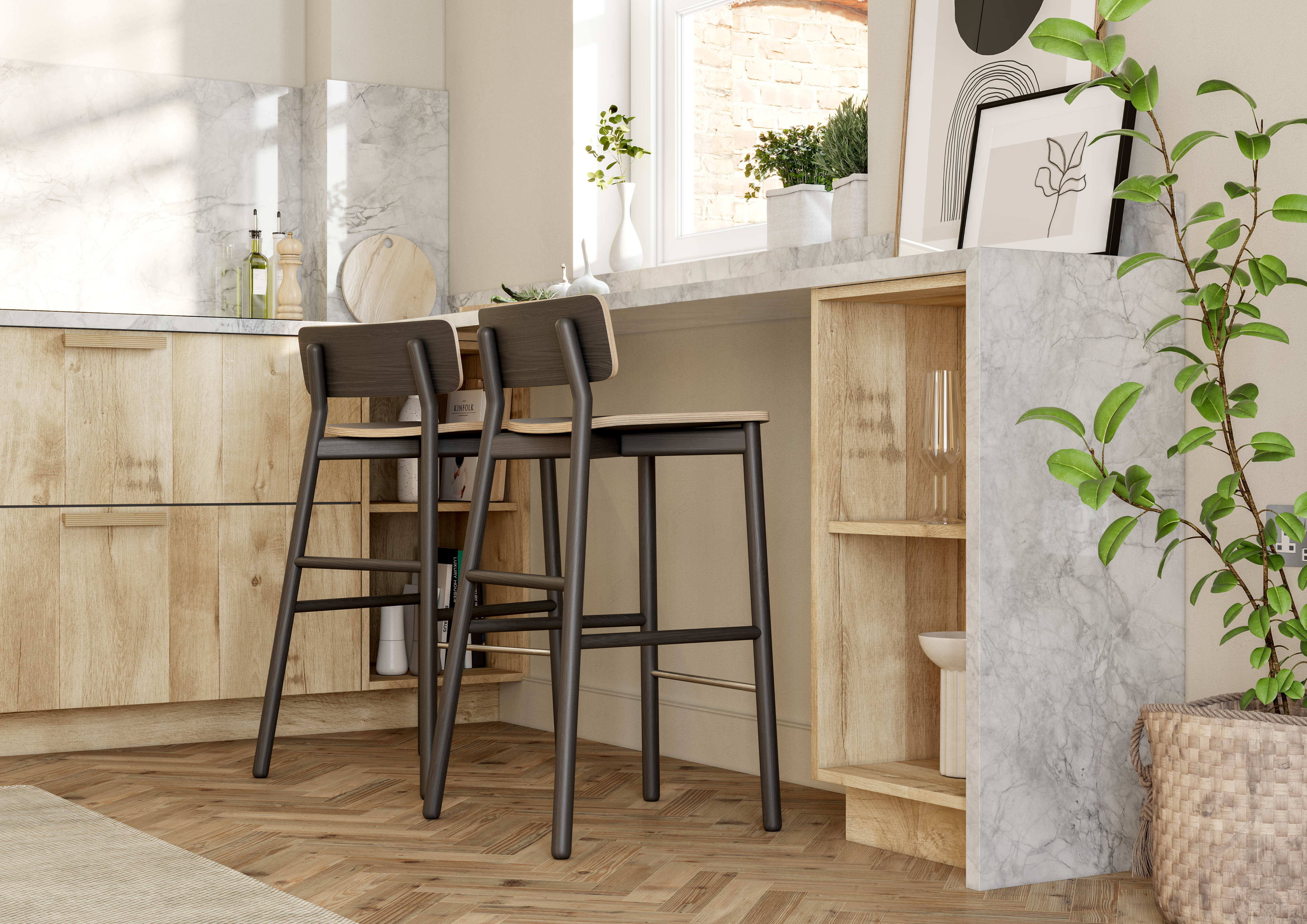 Unity Natural Oak Montane & Light Grey supermatt View