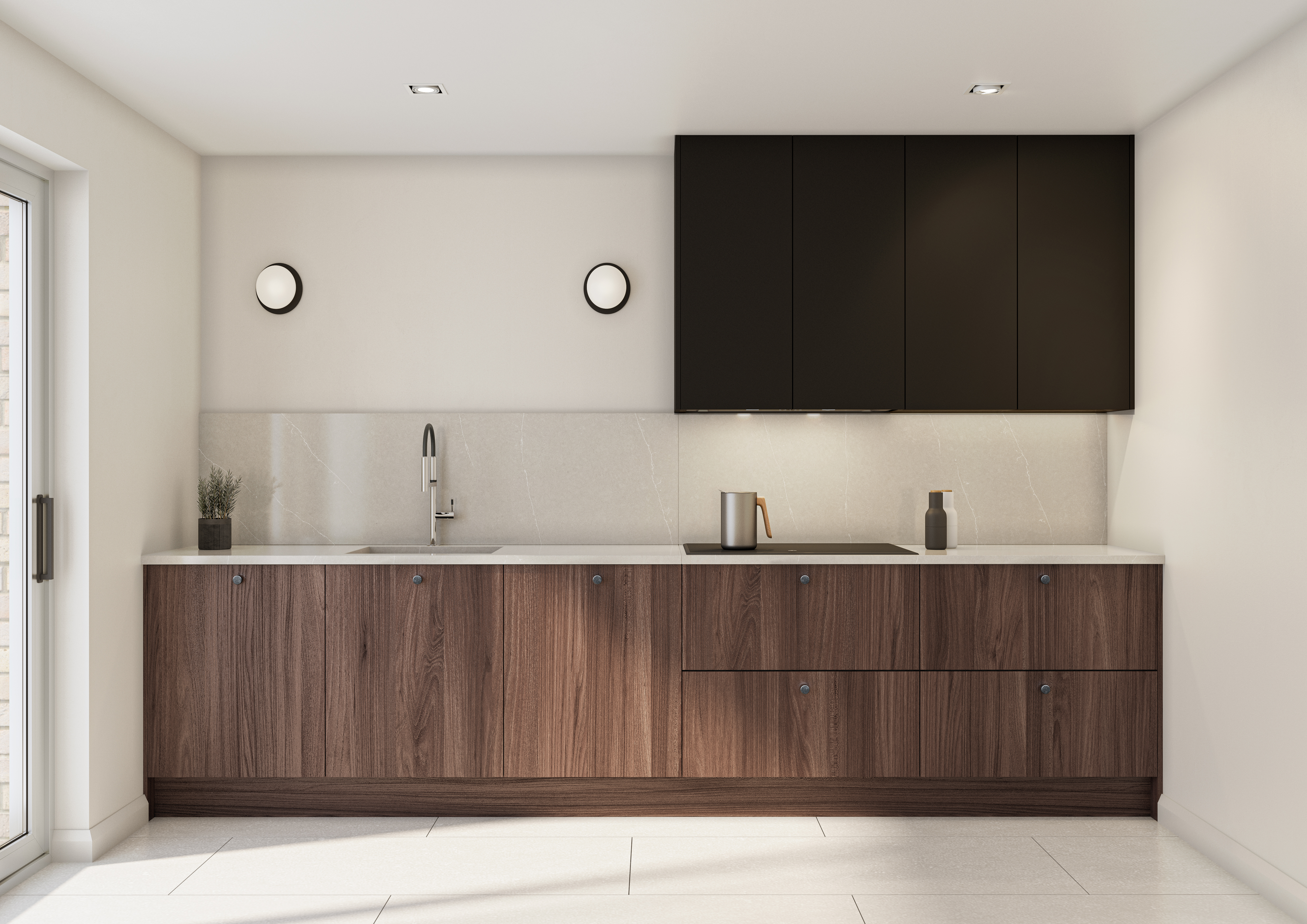 Unity lincoln walnut & supermatt soft carbon