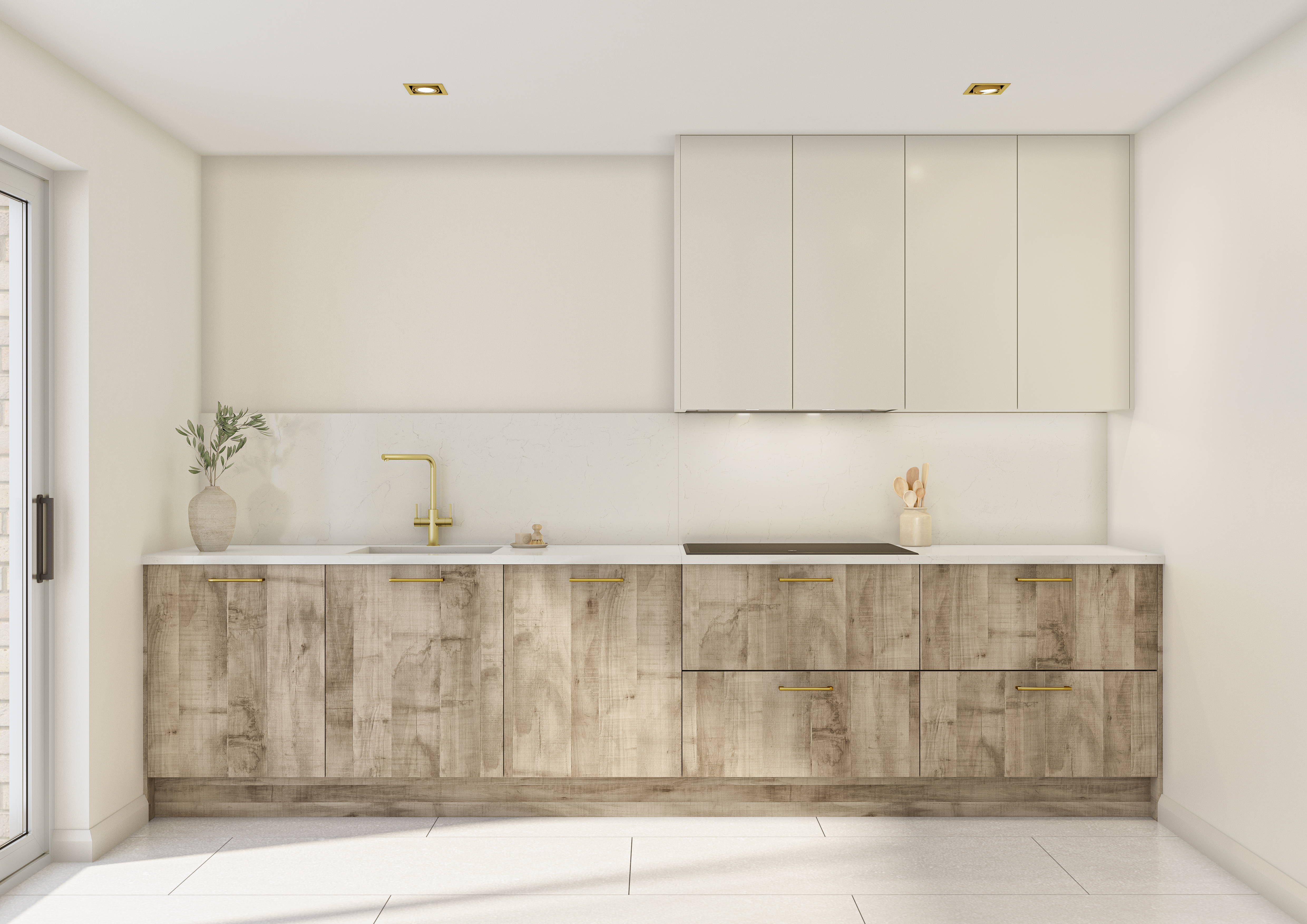 Unity Washed Oak Montane & Deluxe Supermatt Lotus White