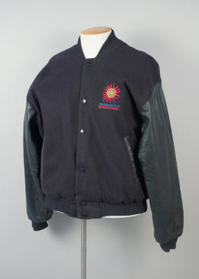  Racebred Limited et al. 1995-2006. Bomber Jacket [Freedom Air], 2012.519. The Museum of Transport and Technology (MOTAT).