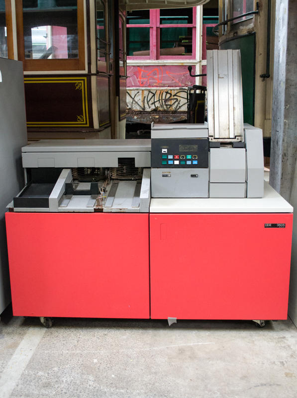 International Business Machines Corporation. IBM 3505 Punched Card Reader [IBM 360], 2014.102.3. The Museum of Transport and Technology (MOTAT).