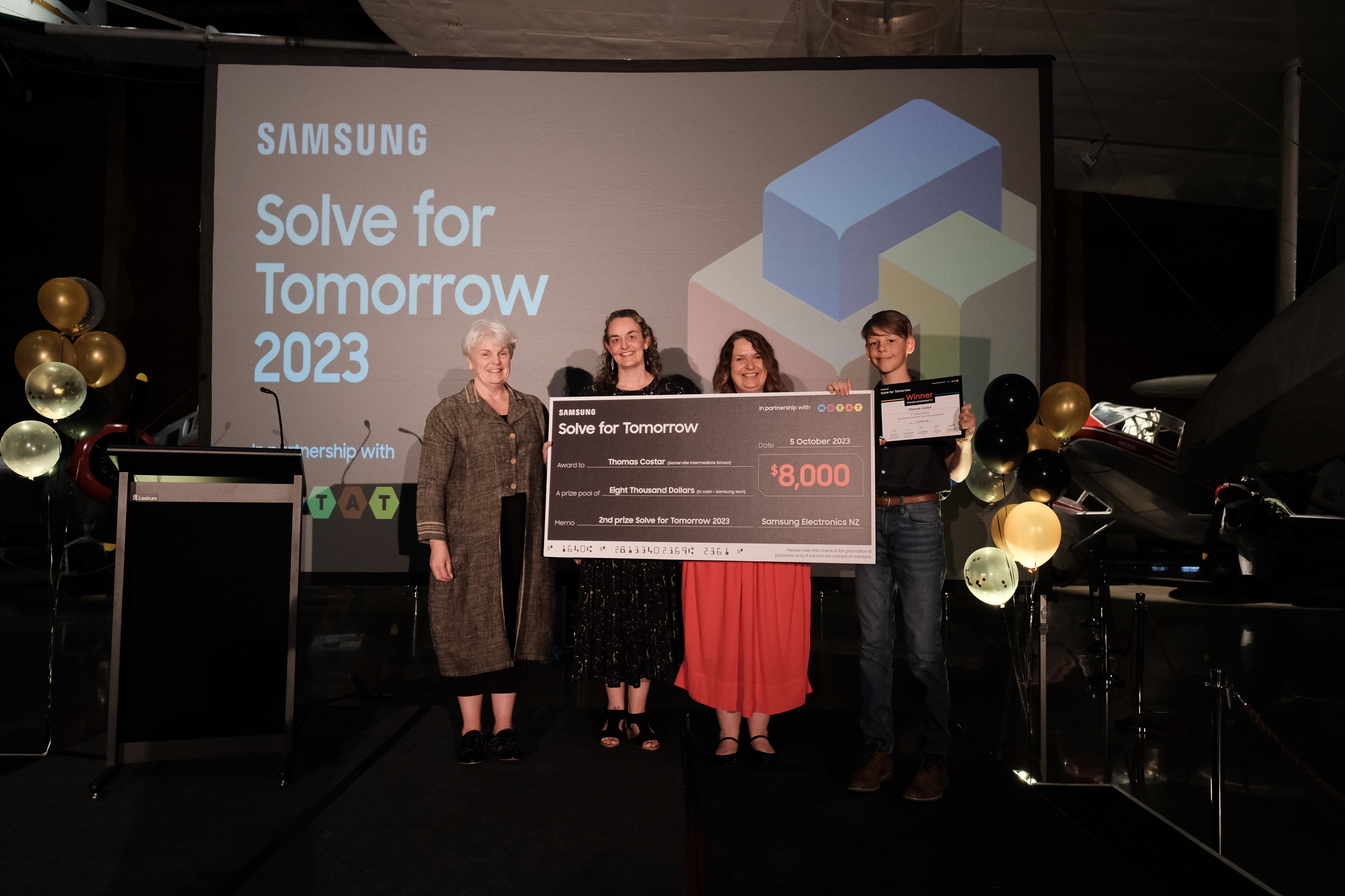 Second placed Thomas Costar