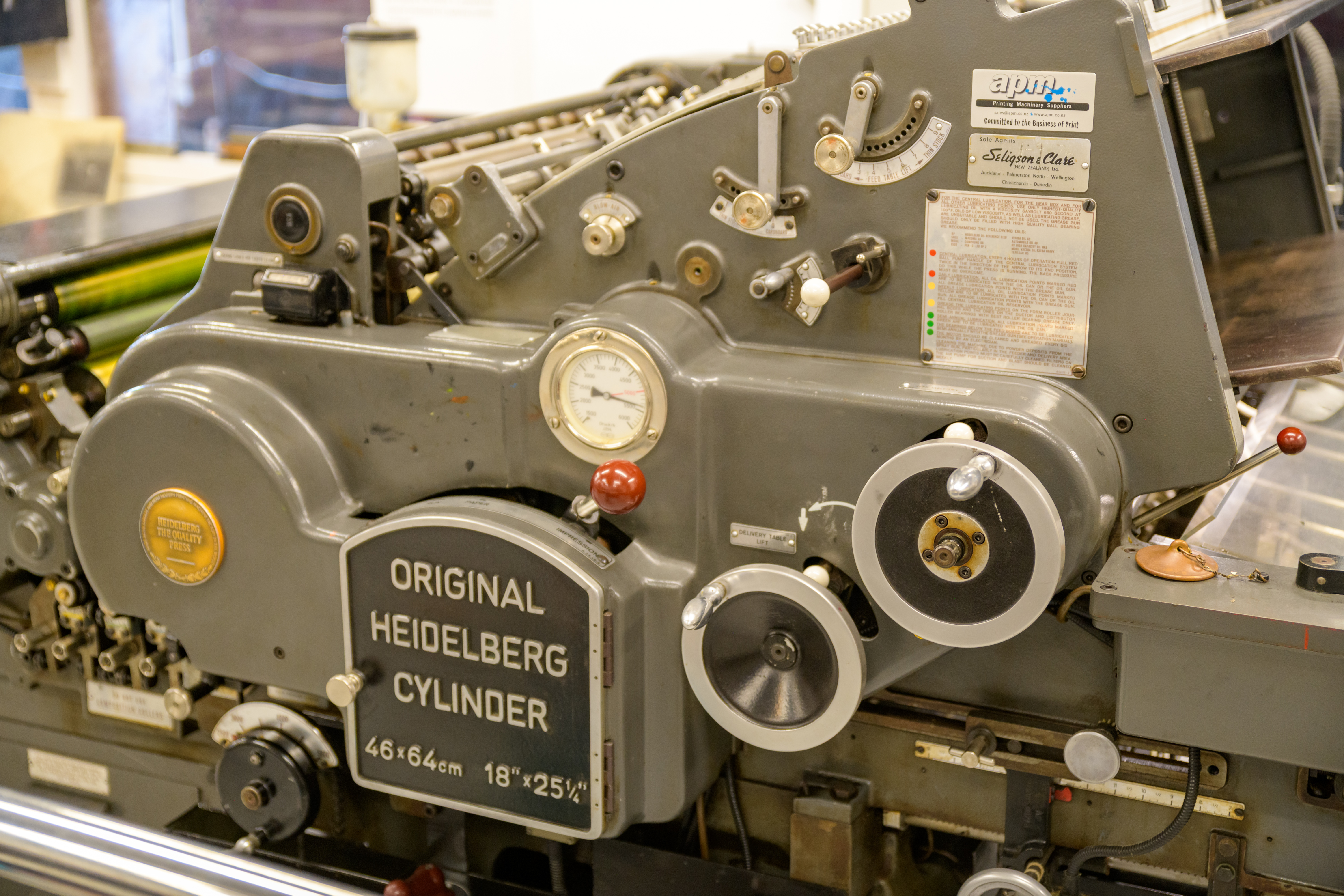 Inside the print shop