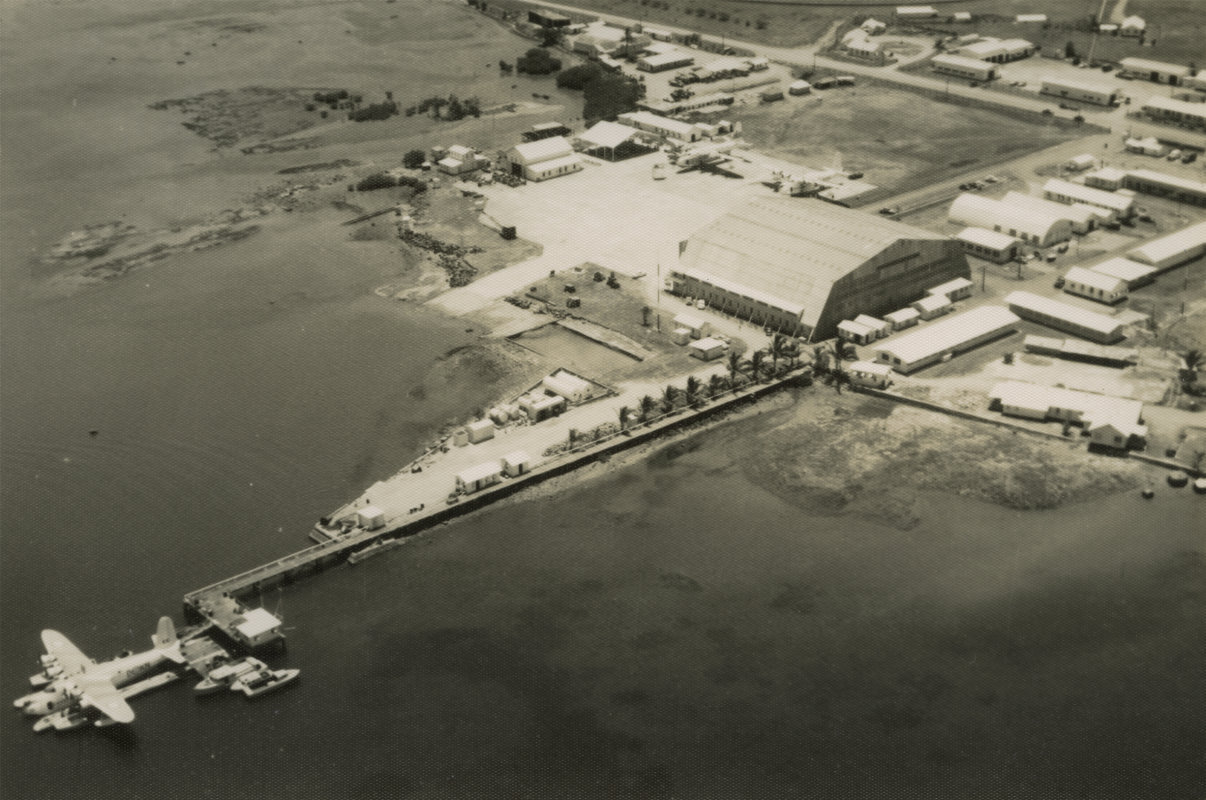 RNZAF Short Sunderland moored at Lauthala Bay, Fiji, PHO.2019.1, Walsh Memorial Library, Museum of Transport and Technology.
