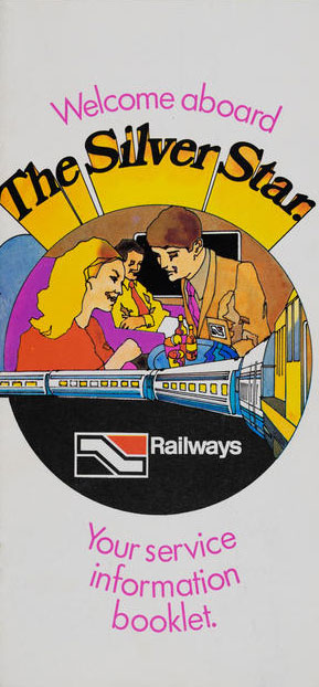 The Silver Star was the night time service; the Silver Fern, on which the hostesses worked, was the daytime one. Dec 1972. Welcome Aboard The Silver Fern, 05/124/094, Walsh Memorial Library, MOTAT