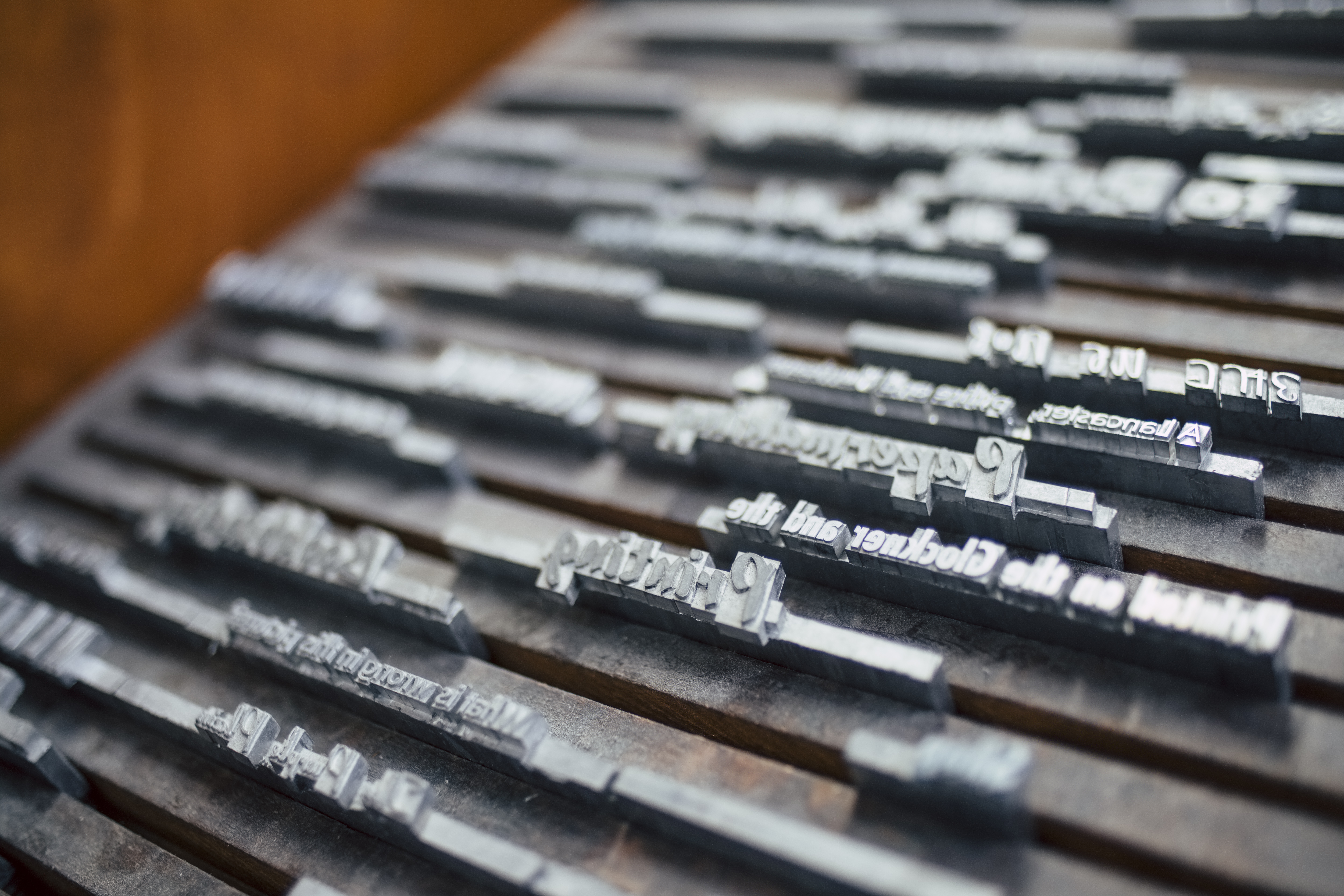 Metal press letters