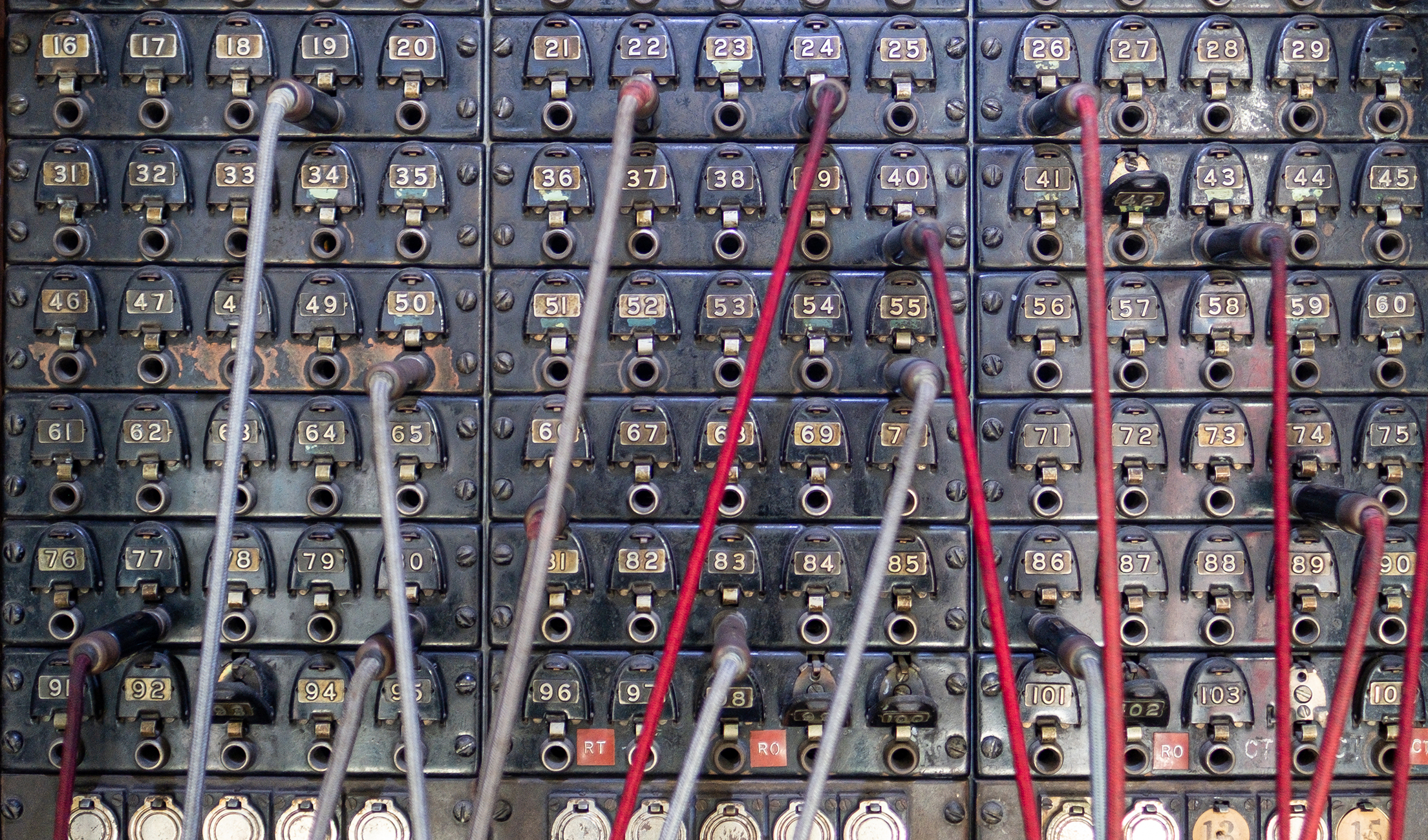 1937 Western Electric Switchboard, detail.