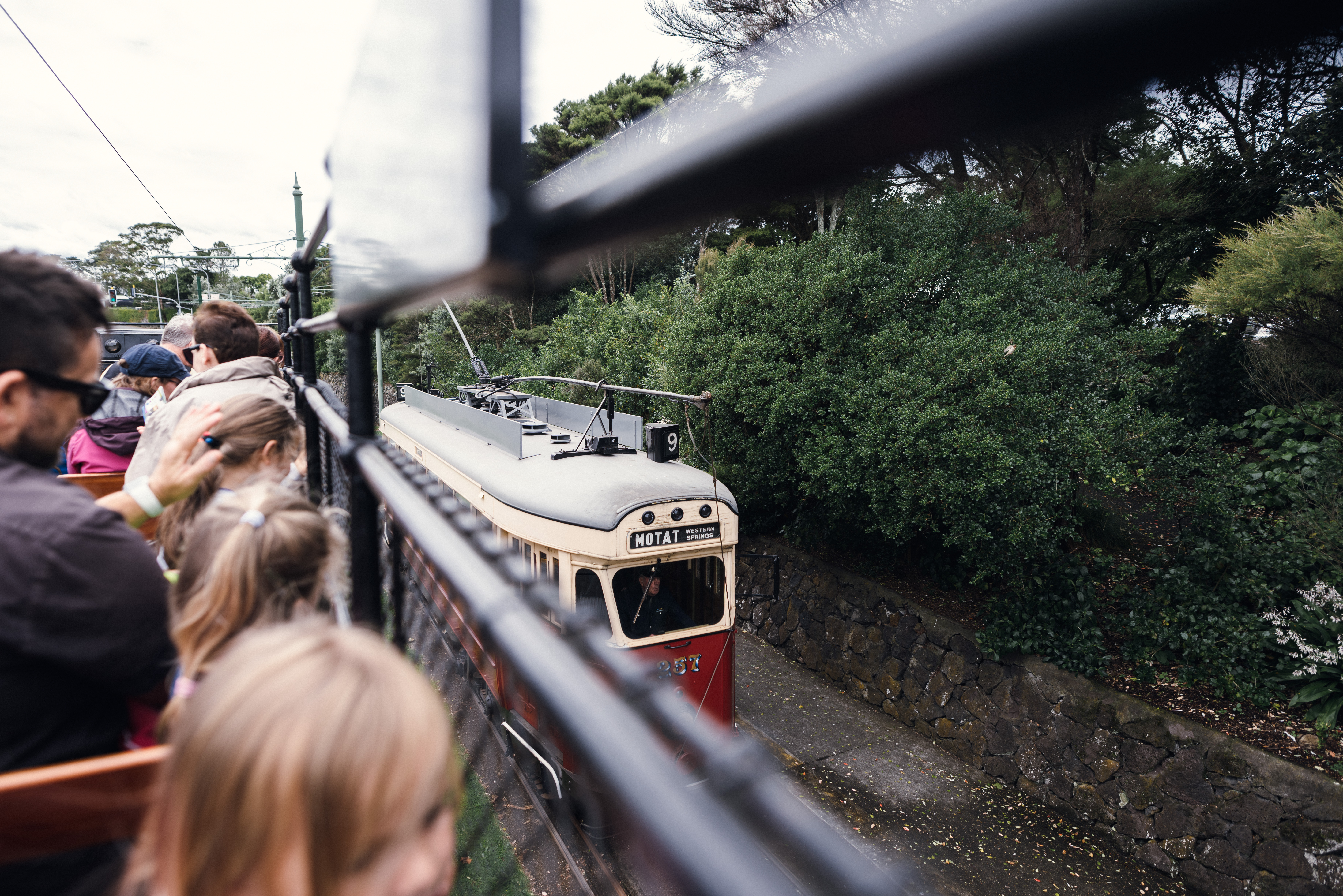 The view from the top deck of the Tram 47.