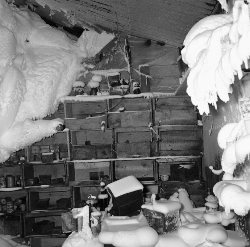A corner of the kitchen of Scott's Hut, Cape Evans, 1957-59 Season, Photographer Unknown, Antarctica NZ (29th Jun 2015).  In Website Antarctica NZ. Retrieved 22nd Jun 2020, from https://antarctica.recollect.co.nz/nodes/view/33398 