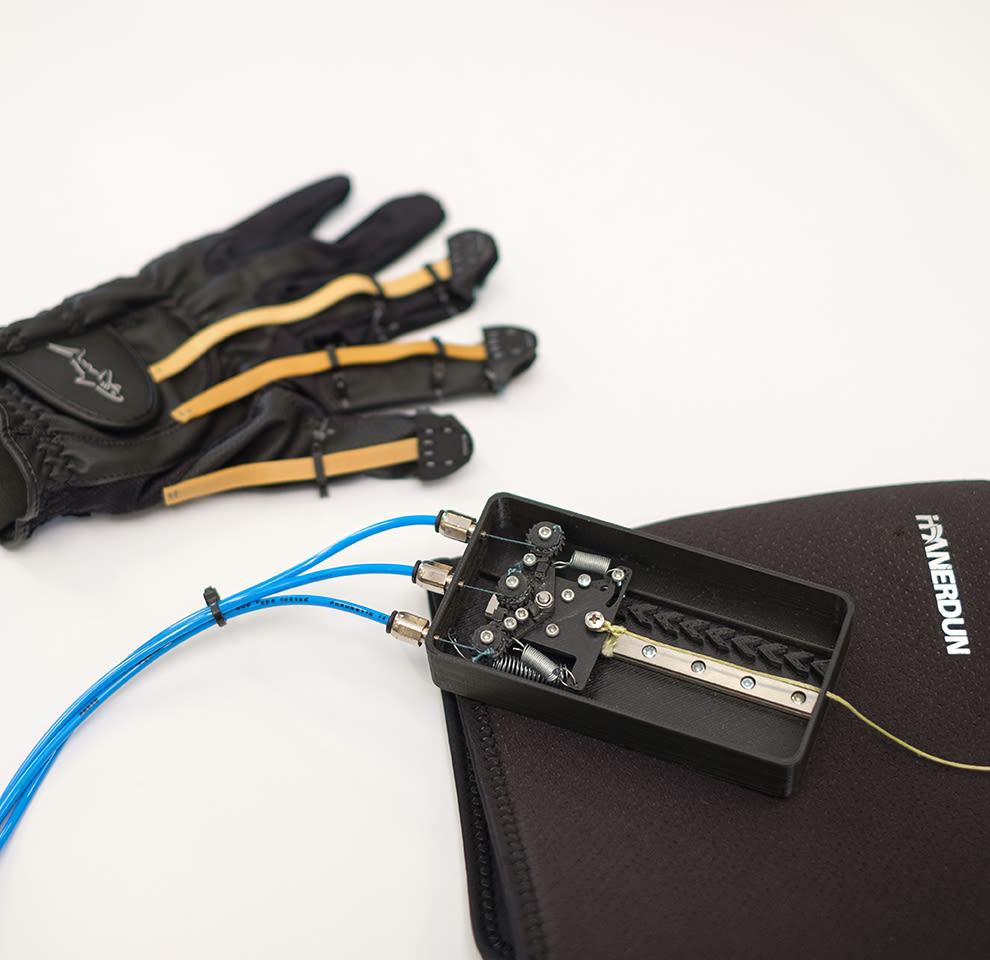 New Dexterity body powered glove