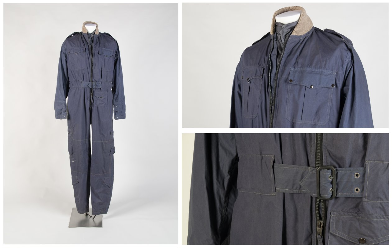 RAF Lightweight Flying Coverall [issued to Sir Keith Park]. Royal Air Force. Circa 1946. 1982.905. The Museum of Transport and Technology (MOTAT).