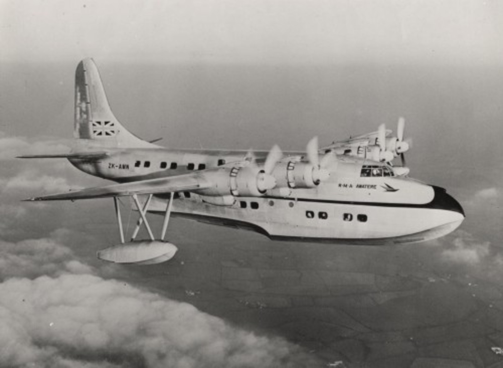 TEAL Short Solent RMA Awatere (ZK-AMN), Whites Aviation Limited, 15–0631, Walsh Memorial Library, The Museum of Transport and Technology (MOTAT)