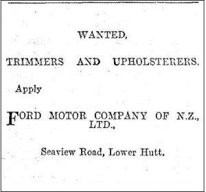 Ford Job advertisement 