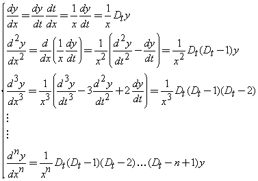 Differential equation example