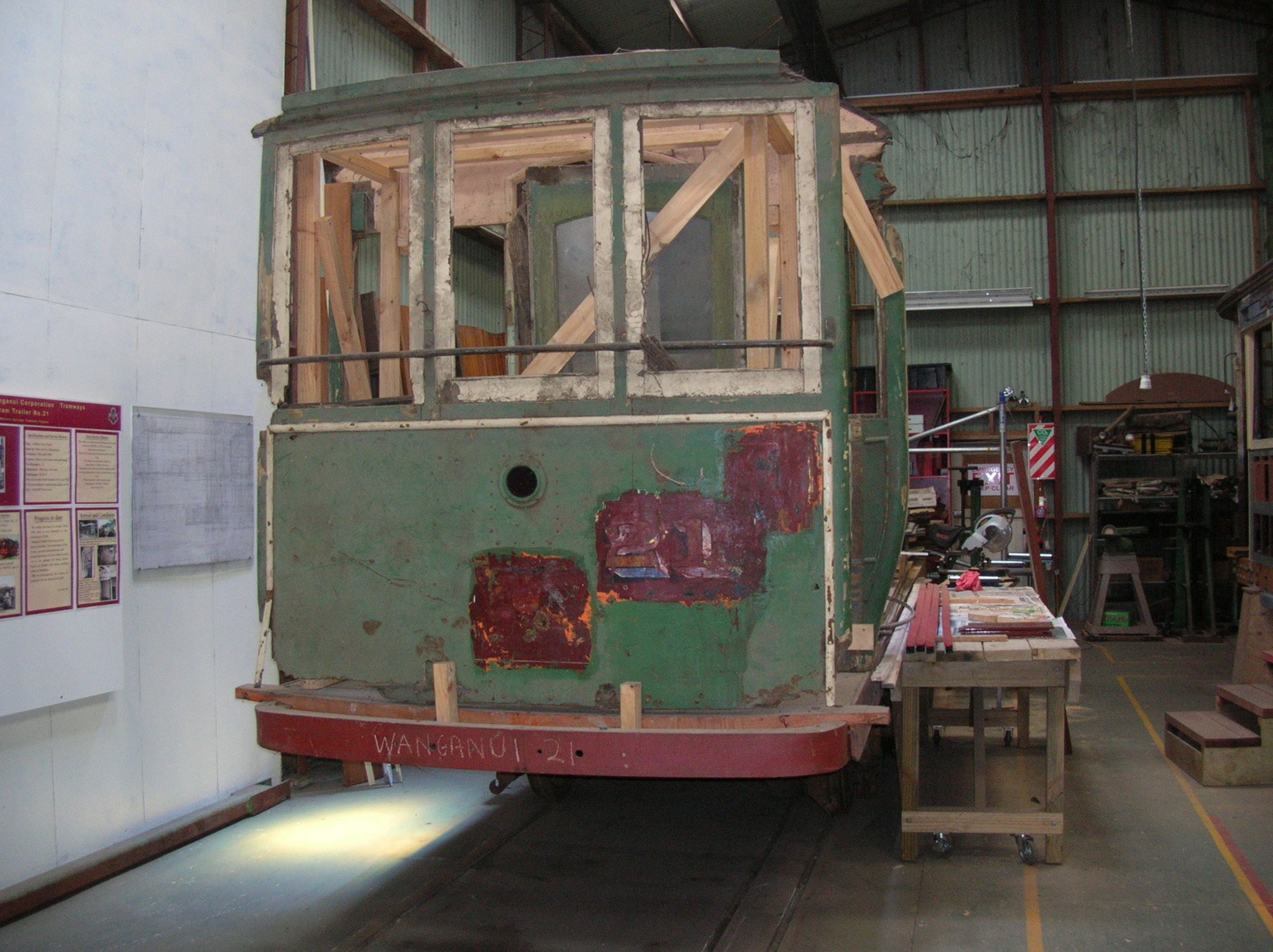 In the lower tram barn, photo by Alex Long