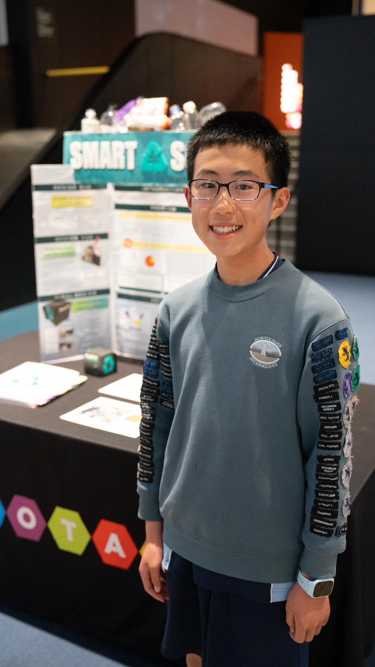 Luke Huang, second place in the year 7-10 category.