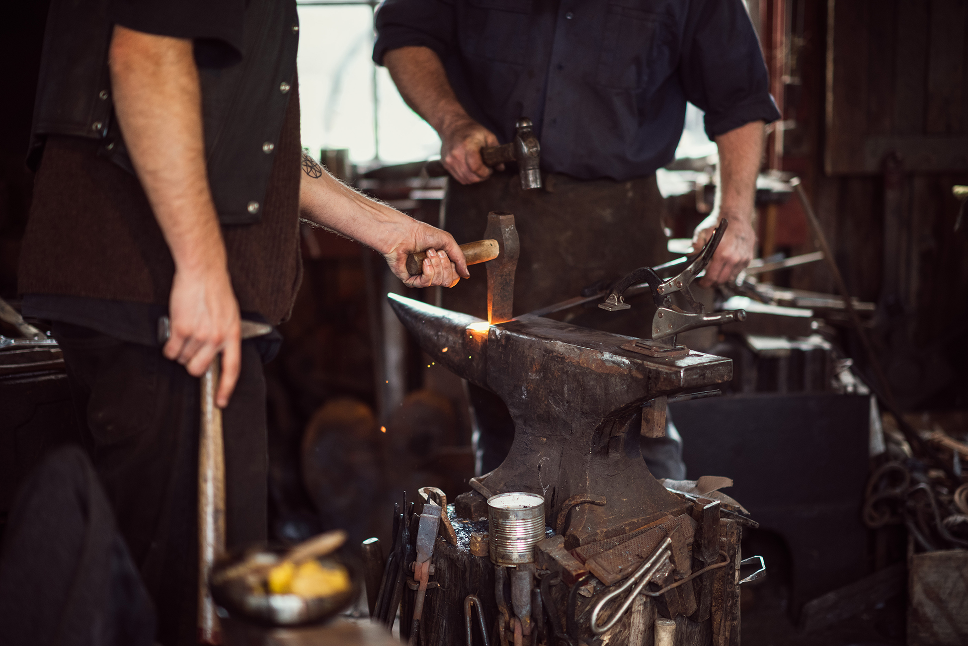 Blacksmiths at work