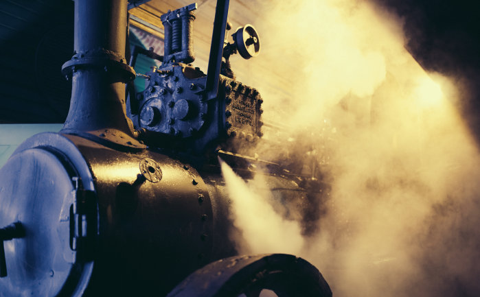 The McLaren Traction Engine by night.