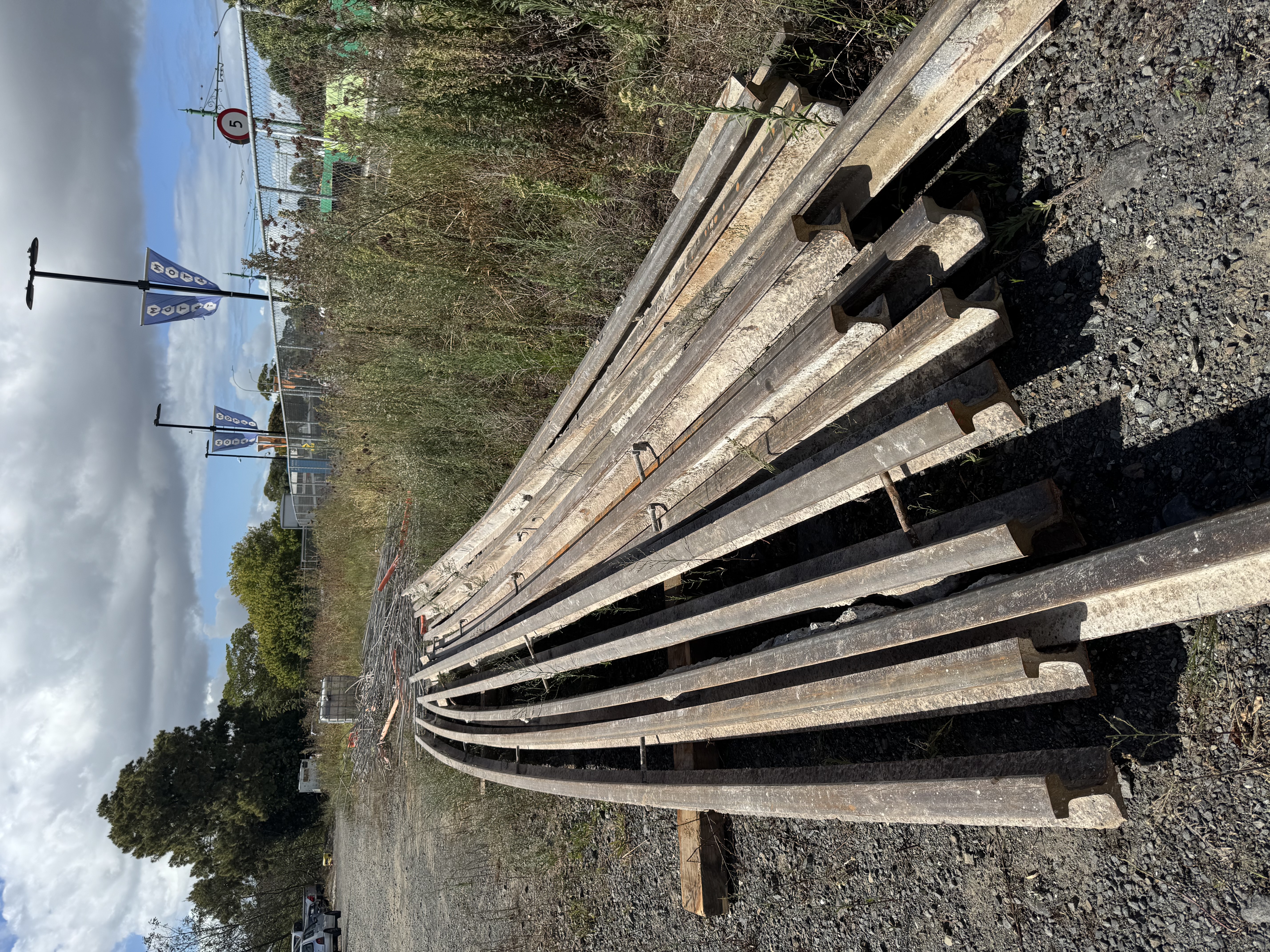 All the removed rails, steel and concrete are sent to recycling facilities and kept out of landfill