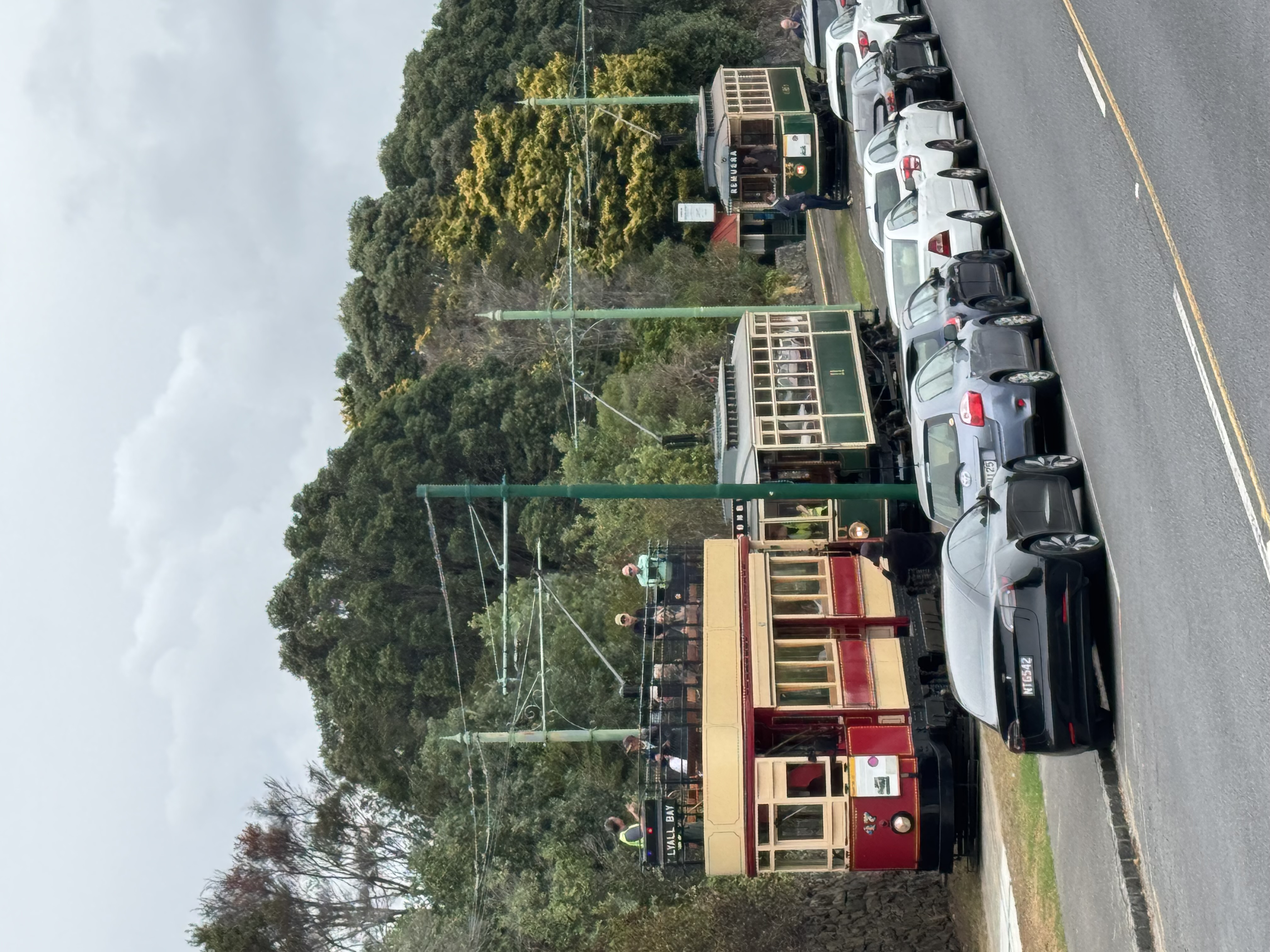 Four trams tested the new crossing with success