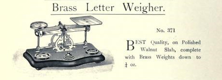  “A selection of weighbridges, weighing apparatus, and testing machinery”, W. and T. Avery Limited, Catalogue no. 231, Oct 1906, p90. (Birmingham: 1906). eBook, archive.org/details/selectionofweigh00averuoft /page/n3/mode/2up (Date accessed: 28/4/2020). 